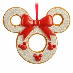 Promo 🔔 Disney 🎅 Christmas Ornament - Mickey Mouse Gingerbread Filigree Wreath 😀