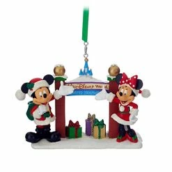 Brand new 🌟 Disney 🔔 Christmas Ornament - Santa Mickey And Minnie Arch ⭐