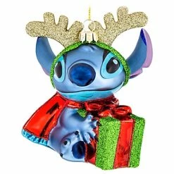 Best deal 🛒 Disney 🎅 Christmas Ornament - Stitch - Glass ❤️