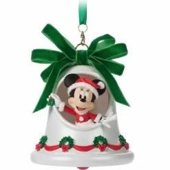 Best Sale 😉 Disney Sketchbook Ornament - Santa Minnie Mouse Bell 🎉