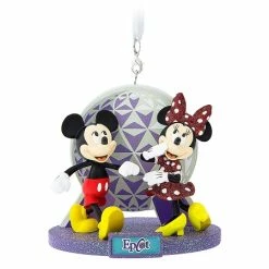 Buy 🤩 Disney ❄ Christmas Ornament - Epcot - Mickey And Minnie ✔️