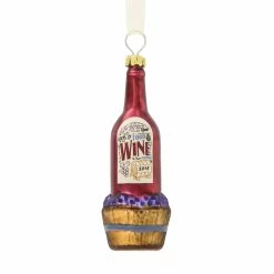 Brand new 😀 Disney 🎁 Christmas Ornament - 2018 Epcot Food And Wine - Wine Bottle 💯