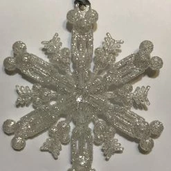 Wholesale 🔥 Disney 🎄 Christmas Ornament - Mickey Mouse Snowflake - Frosted 🔥