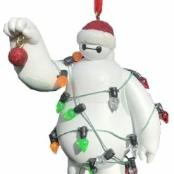 Coupon 👍 Disney 🔔 Christmas Ornament - Baymax Wrapped In Lights - Big Hero 6 😉