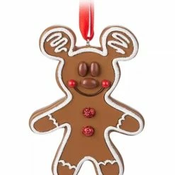 New ⌛ Disney Figure Ornament - Mickey Mouse Gingerbread Cookie 🤩