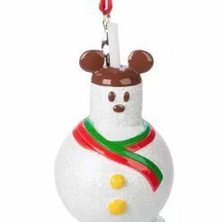 New 😉 Disney Figure Ornament - Mickey Mouse Snowman Treat 🎉