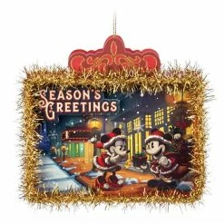 Cheapest 🔔 Disney Ornament - Santa Mickey And Minnie Mouse - Paper 🤩