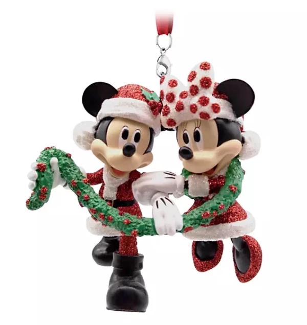 Flash Sale ๐ Disney Figurine Ornament - Mickey And Minnie Holding Garland ๐ 3 Flash Sale ๐ Disney Figurine Ornament - Mickey And Minnie Holding Garland ๐