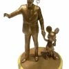 New 🎁 Disney Figurine Ornament - 50th Anniversary - Mickey & Walt 😀 -Disney Shop sc151078