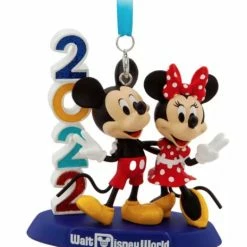 Budget 😀 Disney Figurine Ornament - 2022 Mickey & Minnie - Walt Disney World 👏