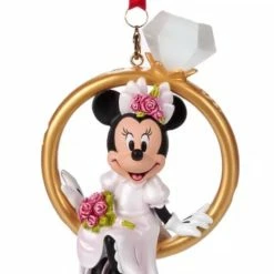 Cheapest 😍 Disney Sketchbook Ornament - Minnie Wedding Ring 🎉